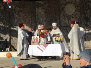 A portion of the ceremony blessing the village. (Listen to a quick clip, below)